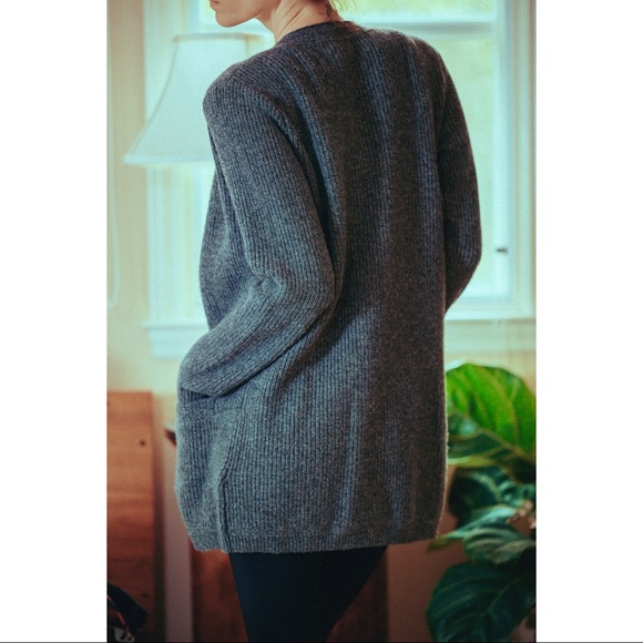 RRL Ralph Lauren Grey knit Cardigan - Picture 3 of 5